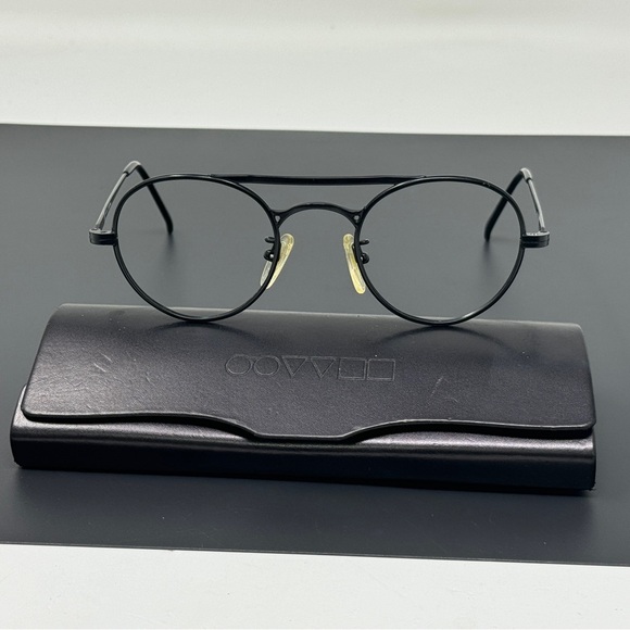 Rare Vintage 1980s OLIVER PEOPLES  Round Sunglasses eyeglasses OP-46 MBK Japan - Picture 3 of 16